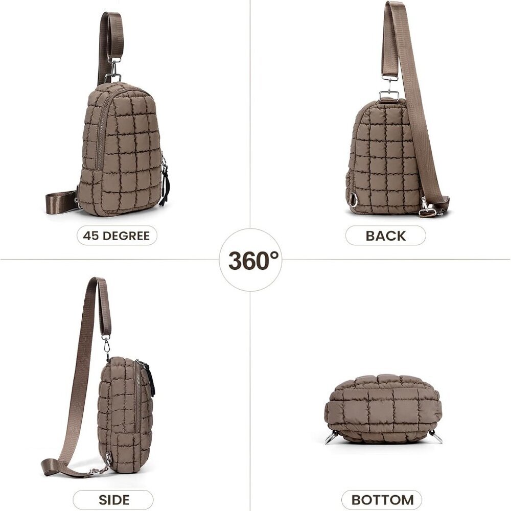 Stylish Puffer Sling Backpack with Adjustable Strap - Perfect for Daily Use - Picture 2 of 6